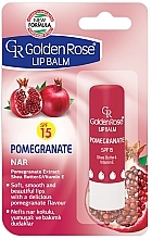 Fragrances, Perfumes, Cosmetics Lip Balm - Golden Rose Lip Balm Pomegranate SPF15