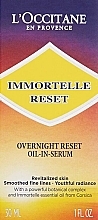 Night Face Elixir - L'Occitane Immortelle Overnight Reset Oil-In-Serum — photo N2