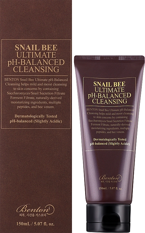 Snail Mucin Cleansing Foam - Benton Snail Bee Ultimate PH-Balanced Cleansing — photo N2