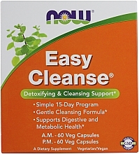 Fragrances, Perfumes, Cosmetics Body Cleanse Complex - Now Foods Easy Cleanse AM & PM