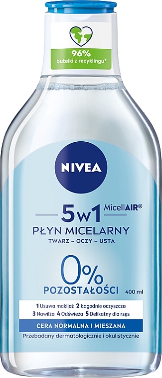 3 in 1 Refreshing Micellar Water for Normal and Combination Skin - NIVEA Micellar Refreshing Water — photo N4