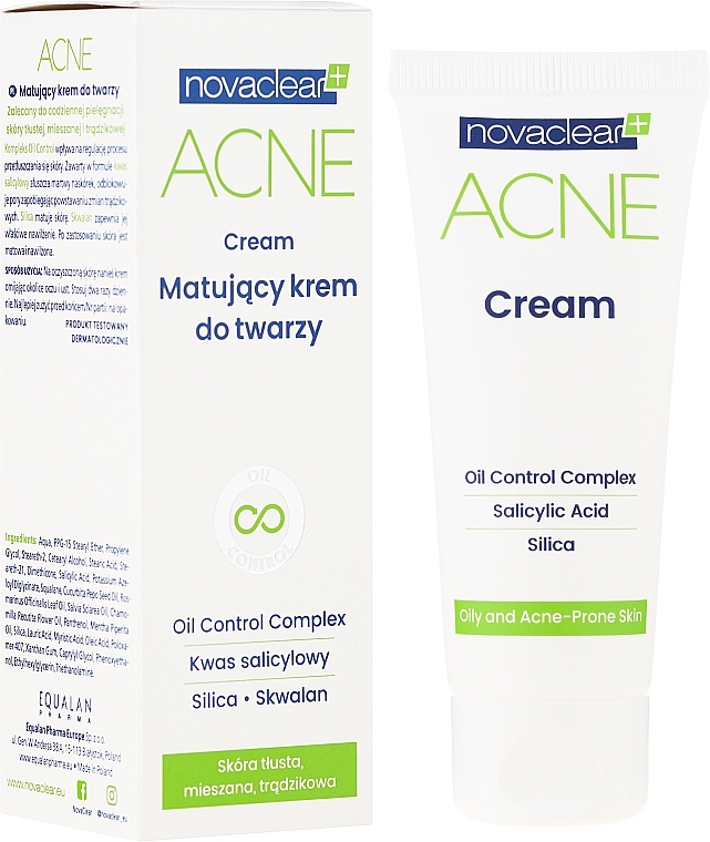 Mattifying Face Cream - Novaclear Acne Cream — photo N1