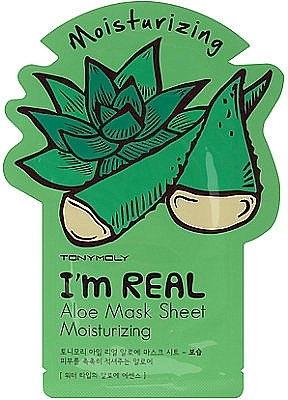 Moisturizing Sheet Mask - Tony Moly I'm Real Aloe — photo N1