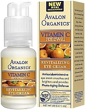 Fragrances, Perfumes, Cosmetics Vitamin C Eye Contour Cream - Avalon Organics Vitamin C Renewal Revitalizing Eye Cream