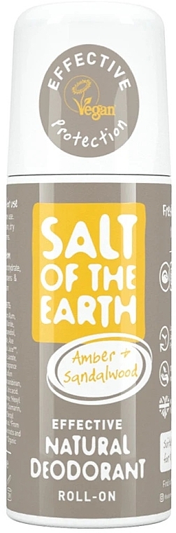 Natural Roll-on Deodorant - Salt of the Earth Amber & Sandalwood Natural Roll-On Deo — photo N1