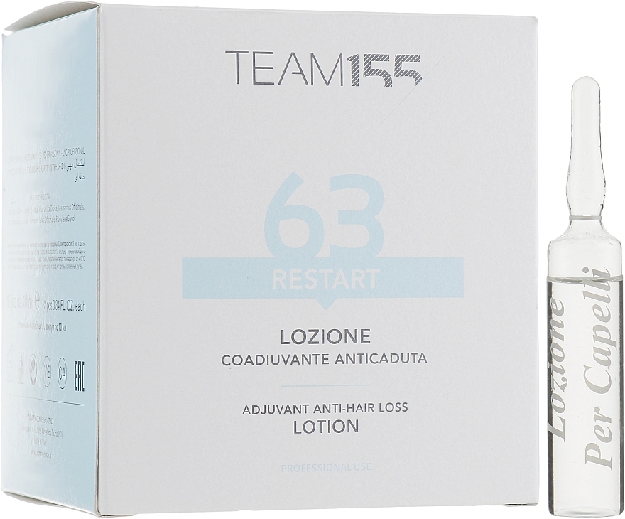 Anti Hair Loss Ampoules - Team 155 Restart 63 Adjuvant Anti-Hair Loss Lotion — photo N7