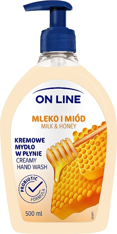 Liquid Cream Soap with Dispenser "Milk and Honey" - On Line Milk & Honey Liquid Soap — photo N1