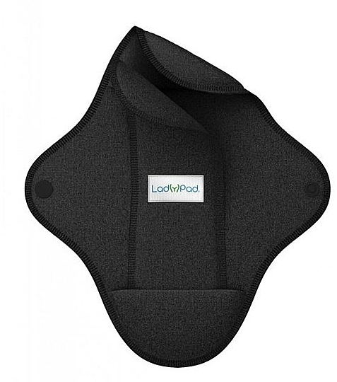 Reusable Sanitary Pad, L size, black - LadyPad — photo N1