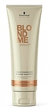 Warm Hair Shades Shampoo - Schwarzkopf Professional Blondme Color Enhancing Rich Caramel Warm Blond Shampoo — photo N1