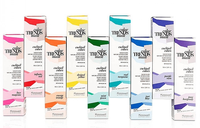 Hair Color - Kosswell Professional Color Trends Mask Cocktail Colors — photo N2