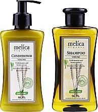 Fragrances, Perfumes, Cosmetics Set - Melica Organic Volume (h/cond/300ml + shpm/300ml)