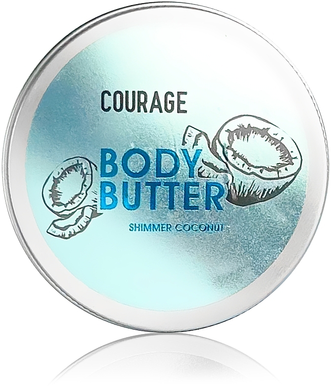 Shimmery Body Butter "Coconut" - Courage Coconut — photo N1