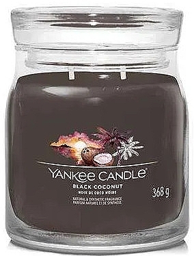 Scented Candle in Jar 'Black Coconut', 2 wicks - Yankee Candle Black Coconut — photo N1