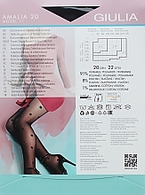 Tights "Amalia Model 11" 20 Den, nero - Giulia — photo N2