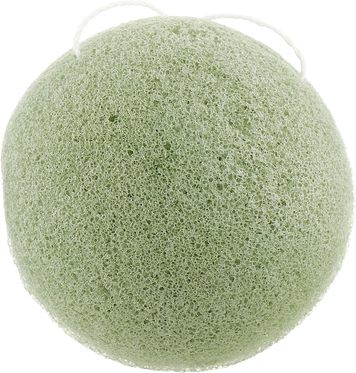 Konjac Kraft Cleansing Sponge, green tea - Cosmo Shop Konjac Sponge Craft Box — photo N2