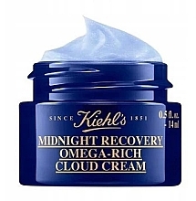 Fragrances, Perfumes, Cosmetics Revitalizing Night Face Cream - Kiehl's Midnight Recovery Omega-Rich Cloud Cream