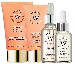 Fragrances, Perfumes, Cosmetics Set - Warda Skin Glow Boost Vitamin C (f/cr/50ml + gel/ser/30ml + oil/ser/30ml + eye/ser/15ml)