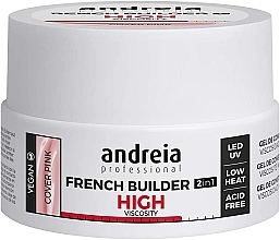 Fragrances, Perfumes, Cosmetics Nail Extension Gel - Andreia Professional French Builder 2in1 High Viscosity