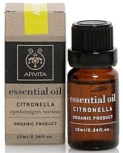 Essential Oil "Citronella" - Apivita Aromatherapy Organic Citronella Oil  — photo N1