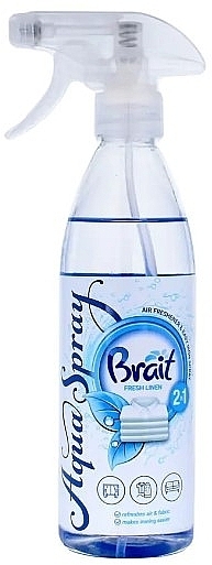 Water-Based Air Freshener "Fresh Linen" - Brait Magic Mist Aqua Spray — photo N2