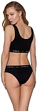 Sport Top with Wide Elastic Band PS004, black - Passion — photo N4