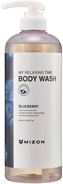 Blueberry Body Wash - Mizon My Relaxing Time Body Wash Blueberry — photo N2