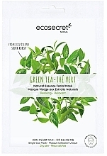 Fragrances, Perfumes, Cosmetics Relaxing Face Mask 'Green Tea' - Eco Secret Green Tea Natural Essence Facial Mask