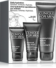 Fragrances, Perfumes, Cosmetics For Men Daily Hydration Set - Clinique For Men Daily Hydration Set (f/wash/50ml + f/scr/30ml + f/lot/100ml)