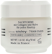 Lifting Night Cream - Sisley Creme Collagene Et Mauve Botanical Night Cream — photo N2