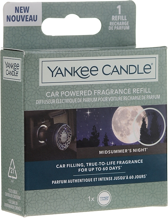 Car Air Freshener - Yankee Candle Car Powered Aroma Refill Midsummer's Night — photo N4