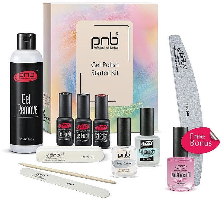 Basic Set, 9 products - PNB Starter Kit Basic Gel Polish — photo N1