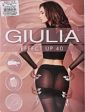 Tights "Effect Up" 40 Den, cappuccino - Giulia — photo N6