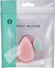 Fragrances, Perfumes, Cosmetics Makeup Sponge Set, 2 pcs - Boho Beauty Blender Candy Pink Medium + Mini Pastel Vibes