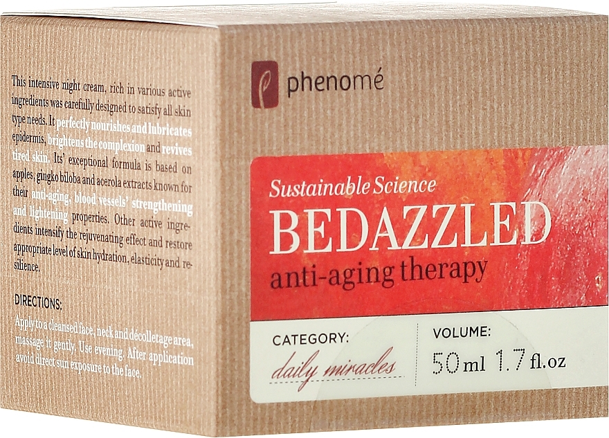 Replenishing Night Cream - Phenome Sustainable Science Bedazzled Anti-Aging Therapy  — photo N1