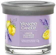 Scented Candle in Glass 'Lemon Lavender' - Yankee Candle Singnature Tumbler — photo N1