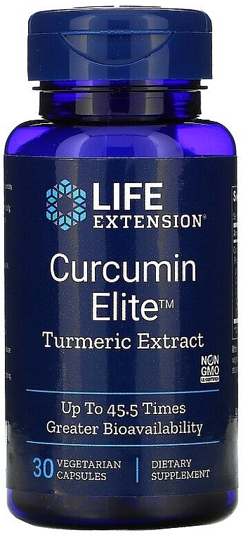 Dietary Supplement "Turmeric Extract" - Life Extension Curcumin Elite Turmeric Extract — photo N1