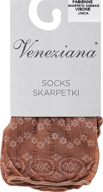 Women Socks 'Fabienne', 20 Den, visone - Veneziana — photo N1