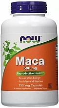 Dietary Supplement "Maca", 500 mg - Now Foods Maca Veg Capsules — photo N1