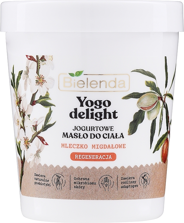 Moisturizing Body Butter - Bielenda Yogo Delight Almond Milk Body Butter — photo N1