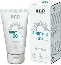 Fragrances, Perfumes, Cosmetics Sun Milk SPF 20 - Eco Cosmetics Sensitive Sunmilk SPF 20