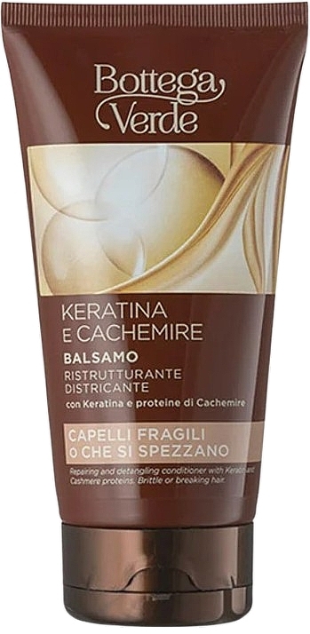 Revitalizing & Detangling Conditioner with Keratin & Proteins - Bottega Verde Keratina and Cashmere Repairing and Detangling Conditioner — photo N1