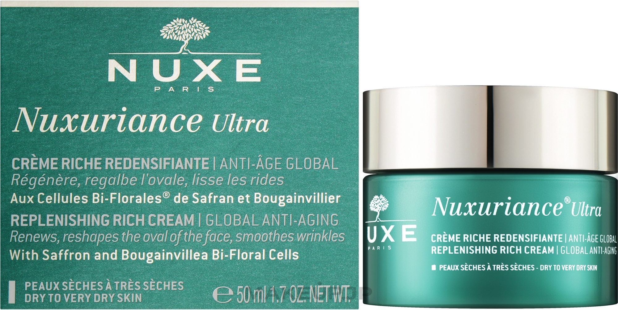 Anti-Aging Enriched Face Cream - Nuxe Nuxuriance Ultra Replenishing Rich Cream — photo 50 ml