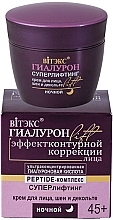 Fragrances, Perfumes, Cosmetics Night Face, Neck & Decollete Cream - Vitex Hyaluron Lift