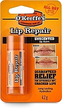 Fragrances, Perfumes, Cosmetics Lip Balm - O'Keeffe's Lip Repair Unscented Lip Balm