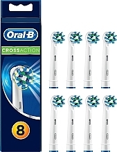 Fragrances, Perfumes, Cosmetics Electric Toothbrush Heads, 8 pcs - Oral-B Cross Action EB50