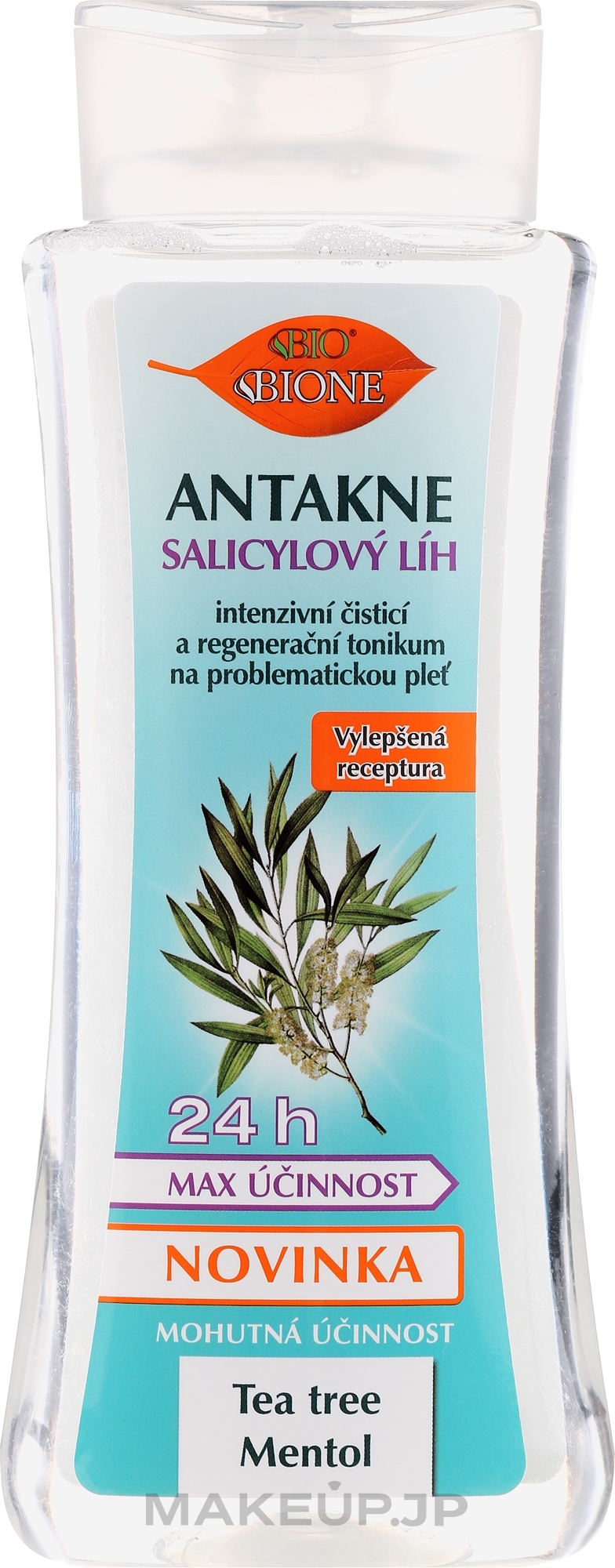 Salicylic Alcohol - Bione Cosmetics Antakne Salicylic Spirit Tea Tree and Menthol — photo 255 ml