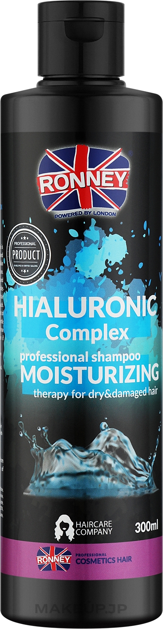 Hyaluronic Acid Shampoo for Dry & Damaged Hair - Ronney Hyaluronic Complex Moisturizing Szampoo — photo 300 ml