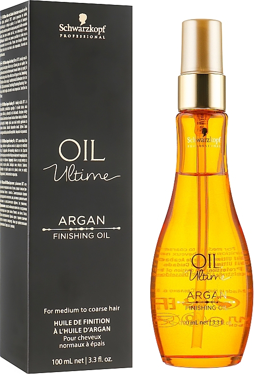 Argan Oil for Normal and Thick Hair - Schwarzkopf Professional Oil Ultime Argan Finishing Oil — photo N4