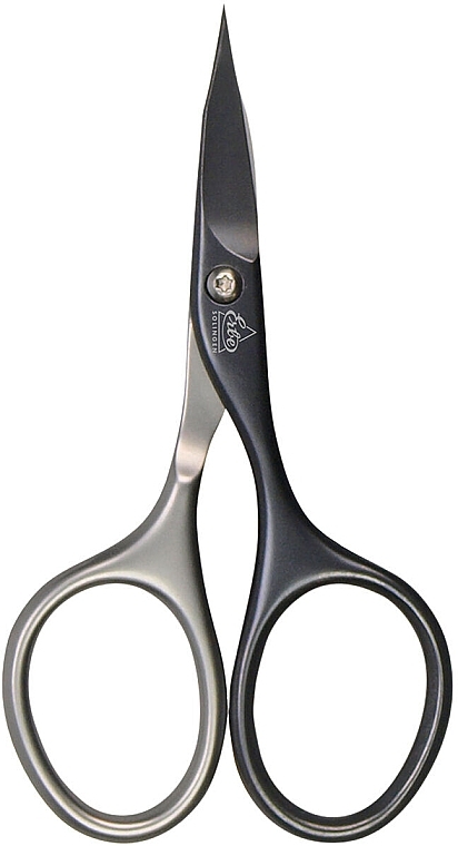 Combination Nail Scissors, black-silver 81582, 9 cm - Erbe Solingen Titan-Edition Manicure Combi Nail Scissors Black Silver — photo N1