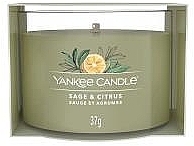 Mini Scented Candle in Glass - Yankee Candle Sage & Citrus Mini — photo N3